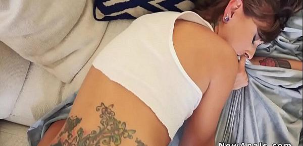  Tattooed back girlfriend anal fucking